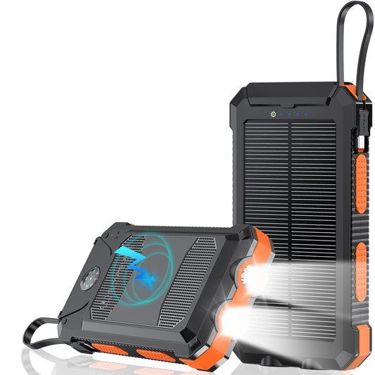 SimpSune - Solar Powerbank met Kabel - 24000mAh